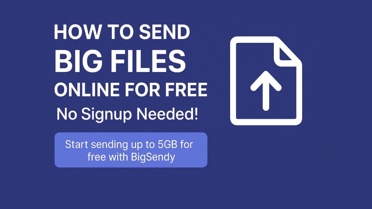 How to Send Large Files Online Free (No Signup)