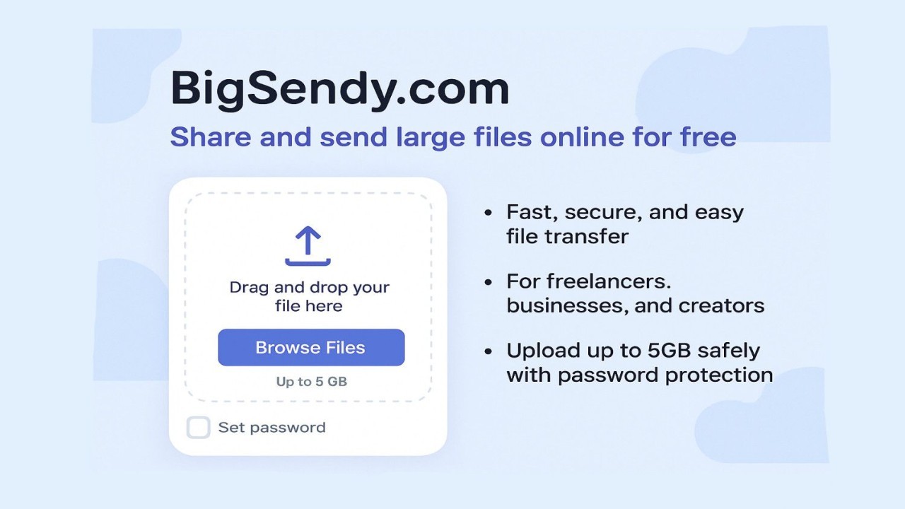BigSendy File Transfer for Modern Users
